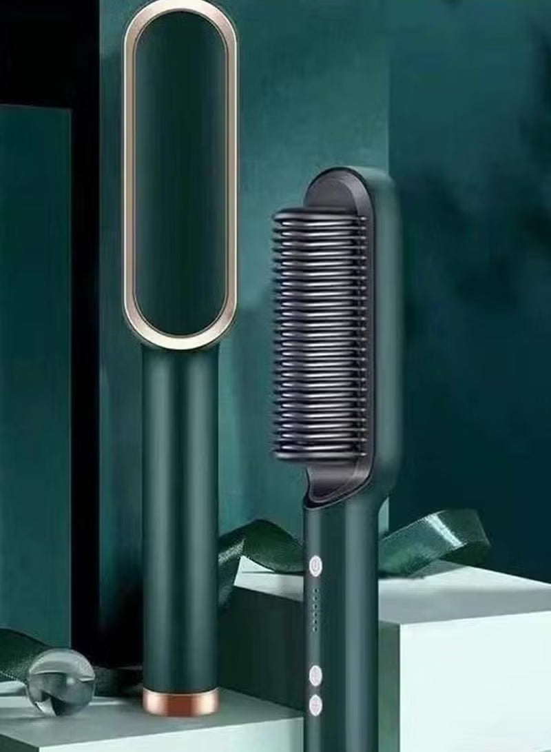 Straightening Comb for Men & Women | Smooth Style Pro Hair Straightener Brush – Fast Heating Ceramic