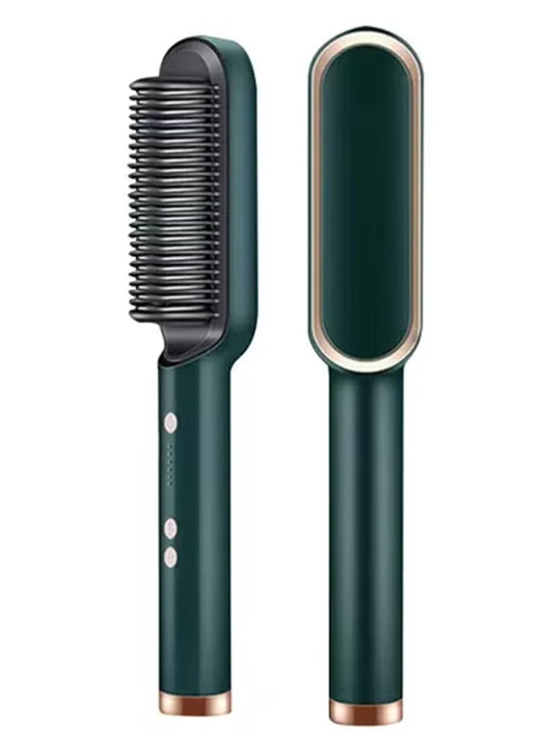 Straightening Comb for Men & Women | Smooth Style Pro Hair Straightener Brush – Fast Heating Ceramic