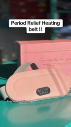 Cordless Period Pain Relief Heating Belt — Vibrating Wrap with 3 Heat Levels & 4 Massage Modes for Menstrual Cramps, Back & Belly Pain