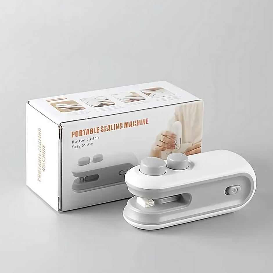 Mini Portable Bag Sealer & Cutter — 2-in-1 USB Rechargeable Heat Sealing Machine for Food Freshness, Snacks & Storage Bags