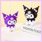 Cute Cartoon Character LED Desk Lamp with Built-in Pencil Sharpener — Flexible Gooseneck, USB Rechargeable, Kids' Room & Study Table Night Light