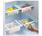 Expandable Fridge Drawer Basket — Adjustable Slide-Under Shelf Organizer for Fruits, Vegetables & Food Storage | Space-Saving Pull-Out Bin